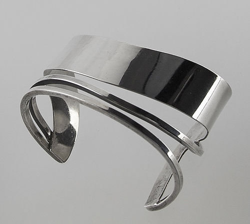 Idella LaVista Modernist Sterling Silver Cuff Bracelet (item #1330178)