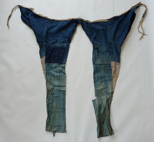 Japanese Vintage Textile Boro Indigo Momohiki Pants (item #1398945)