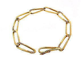 cartier gold link bracelet