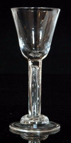 A Rare Hollow Stem English Wine Glass c1745 (item #1328838)