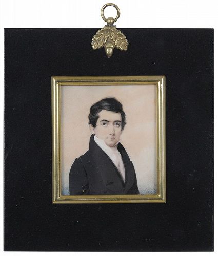 Daniel Dickinson Miniature Portrait c1835 (item #1384336)